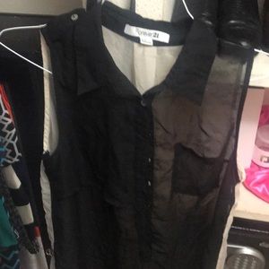 Sheer long blouse or dress